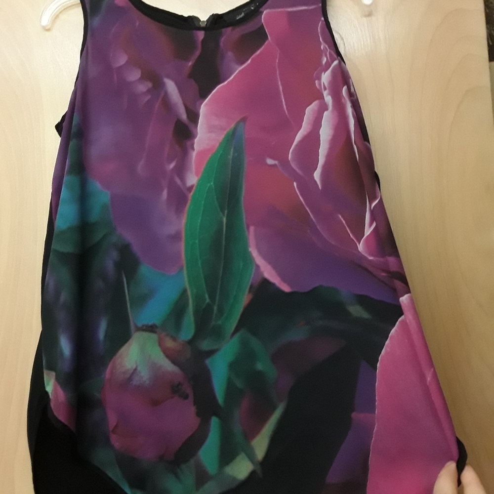 Pink Magenta Floral Top VIDA M arttowear